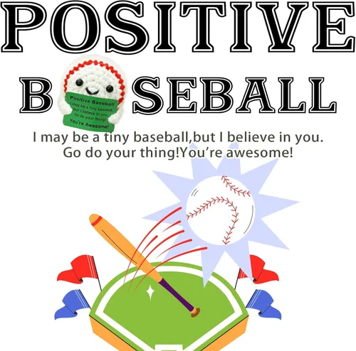 Miniatura 2 de Divertido mini regalo de béisbol de ganchillo para los amantes del béisbol, regalos de cumpleaños para hombres, mujeres, jugadores de béisbol, apoyo