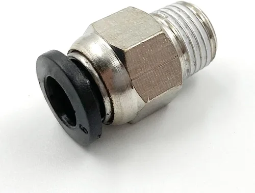 Miniatura 4 de 1/8 "PT macho empuje en conjunto conector neumático accesorios rápidos rosca diámetro 0.236 in para industria automática 10 unids
