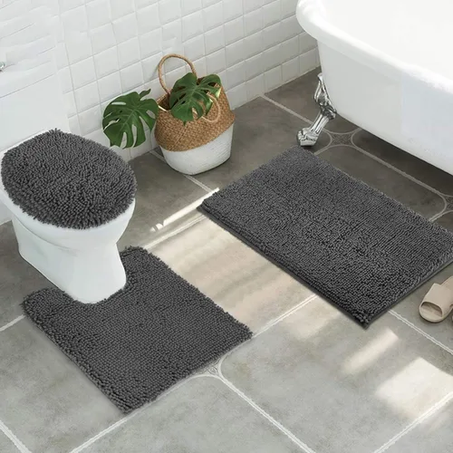 Miniatura 16 de ITSOFT Alfombra de Felpa para Baño 59x21 pulgadas, Tapetes de Baño Absorbentes Lavables a Máquina Antideslizantes, de Secado Rápido, Alfombras
