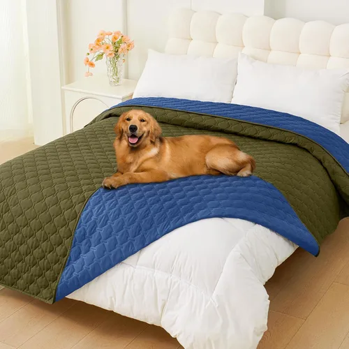 Miniatura 126 de Smiry Funda Impermeable para Cama de Perro, Manta Suave Reversible para Mascotas, Lavable a Prueba de Fugas para Gatos y Perros, Funda para Sofá
