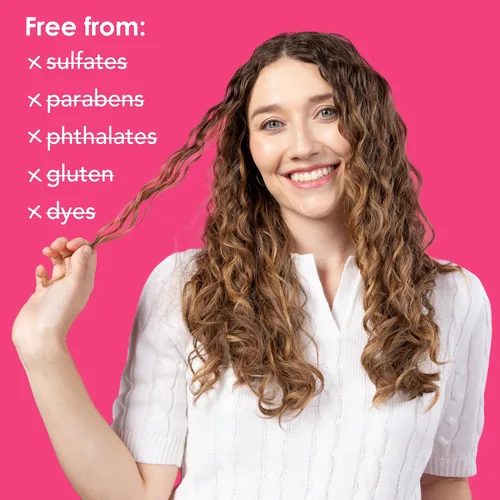 Miniatura 7 de V&Co. Curly Pop - Acondicionador definidor de rizos, sin sulfatos y sin parabenos, cuidado hidratante del cabello con péptidos, aminoácidos y aceite
