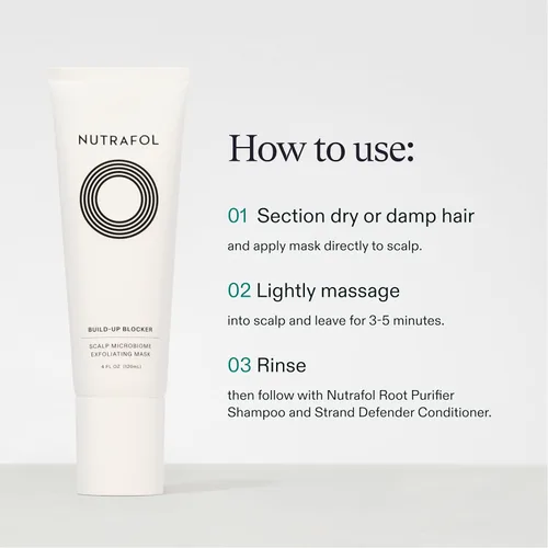 Miniatura 8 de Nutrafol Máscara Exfoliante para el Cuero Cabelludo, Elimina la Acumulación de Productos y el Aceite para un Cabello y Cuero Cabelludo Más