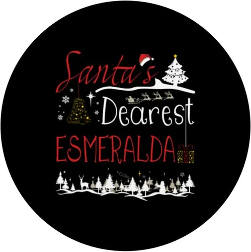 Miniatura 3 de Esmeralda Xmas Cute Christmas Name PopSockets Swappable PopGrip