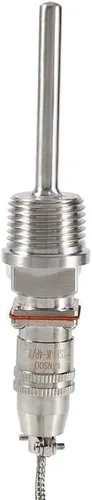 Miniatura 7 de PT100 Termopar Sensor de Temperatura Sonda 1/2" Conector de rosca NPT con 3 cables Cable de 2M, -58~572°F (-50~572.0 °F)