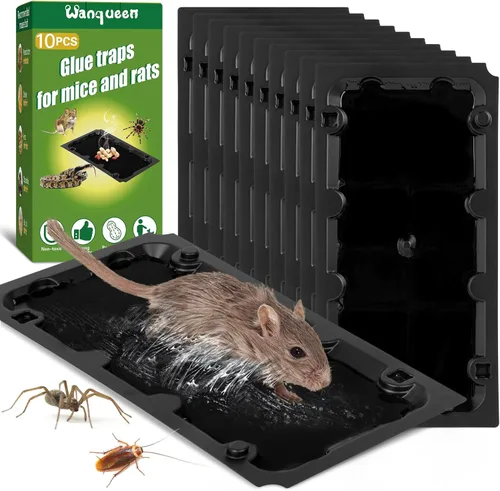 Miniatura 9 de Paquete de 6 trampas adhesivas para ratones, súper grandes de 47.2 x 11 pulgadas, trampas de pegamento para ratones y ratas, trampas para interiores