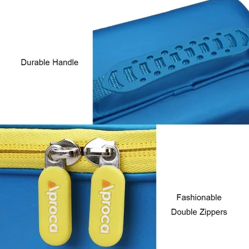 Miniatura 5 de Aproca Funda compatible con el juego de letras magnéticas Leapfrog Fridge Phonics, bolsa de almacenamiento portátil para accesorios, cremallera