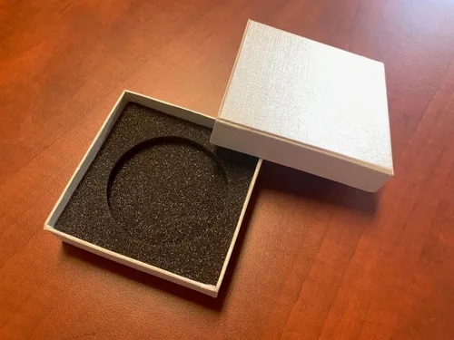 Miniatura 4 de Grabado personalizado foto cristal, grabado láser imagen en adorno de vidrio (L - 2.5 ")