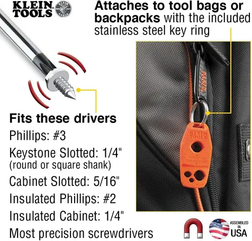 Miniatura 3 de Klein Tools 62805BPTECH - Mochila para laptop, herramienta tecnológica extragrande de 28 bolsillos Tradesman Pro y desmagnetizador/magnetizador MAG2