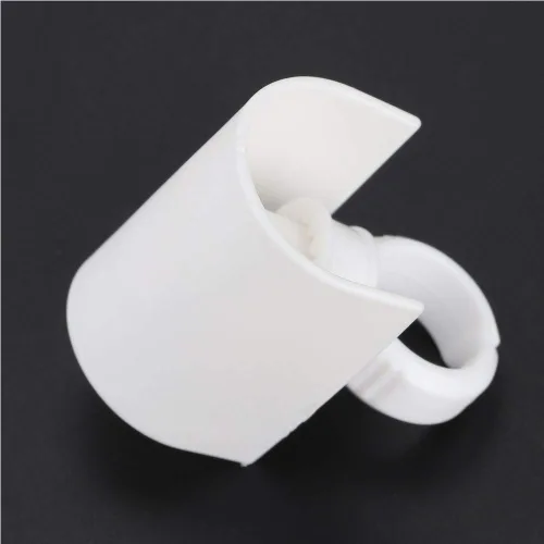 Miniatura 8 de Anillo de pegamento para extensiones de pestañas con soporte de pestañas en forma de U, taza de pegamento desechable para extensiones, paleta