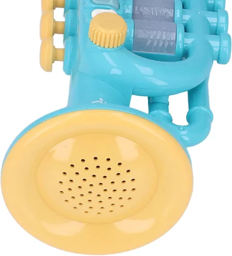 Miniatura 4 de Instrumentos musicales, trompeta para niños, juguete de música preescolar para niños y niñas (azul)