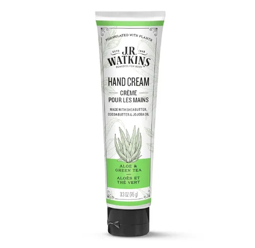J.R. Watkins Crema de Manos Hidratante Natural, Hidratante para Manos con Mantequilla de Karité, Mantequilla de Cacao y Aceite de Aguacate,