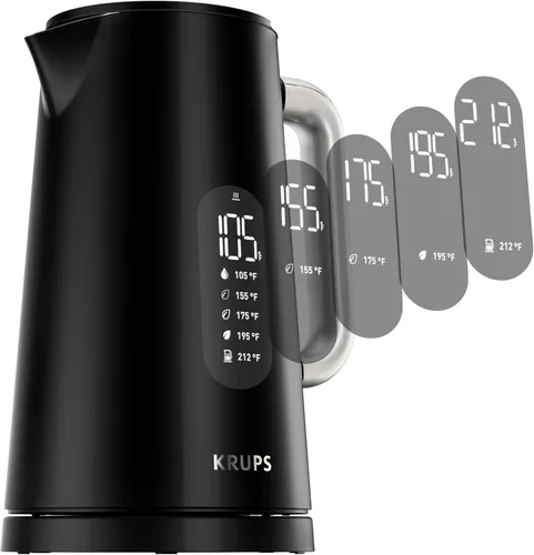 Miniatura 8 de KRUPS Hervidor de Agua Eléctrico de 1.5L de Acero Inoxidable con Toque Frío en el Interior, Hervido Rápido, Una Taza en 80 Segundos, Pared Doble