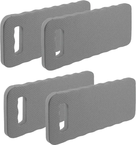 YWSHF Rodilleras de espuma impermeables para jardinería, limpieza, baño de bebé, yoga, oración y ejercicio, 4 unidades, 15.745 x 7.09 x 0.79 Gris-4
