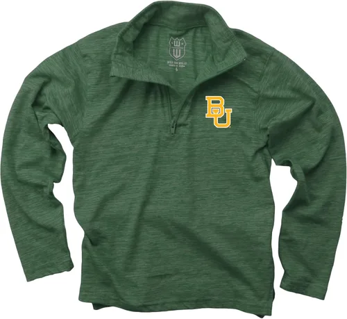 Miniatura 6 de Wes and Willy Camiseta de manga larga con cremallera de 1/4 para niños, para fanáticos de los deportes universitarios, de hilo nublado