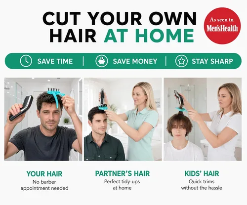 Miniatura 2 de Corta tu propio cabello y el de otros en casa de la manera fácil Herramienta de corte de pelo para todos Úsala con tus cortapelos para cortes