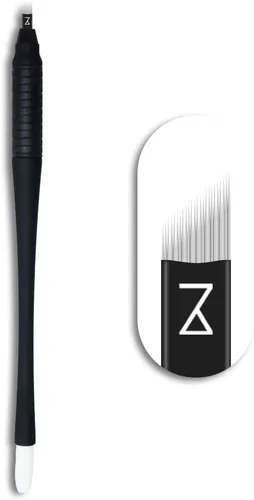 Miniatura 12 de M Mellie's Signature Microblading - Bolígrafo de cejas desechable con hoja esterilizada, agarre de goma cómodo y esponja de pigmento para Hermanos