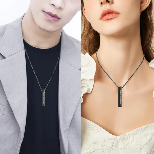 Miniatura 6 de abooxiu Collar de Urna para Cenizas Humanas, Joyería de Cremación para Cenizas en Acero Inoxidable, Colgante de Recuerdo de Cenizas, Collar de Urna
