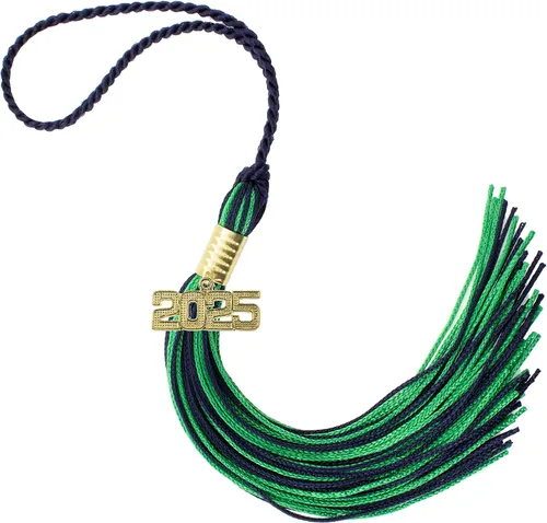 Miniatura 591 de Borla de graduación Aqua 2022, todos los colores escolares disponibles, fabricada en Estados Unidos