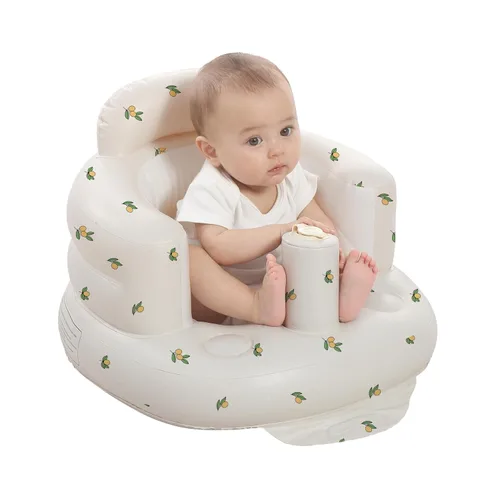 Miniatura 11 de AGITVPS Asiento de bebé inflable mejorado con bandeja para bebés de 3 a 36 meses, asiento de bumbo con bomba de aire integrada con bandeja, silla