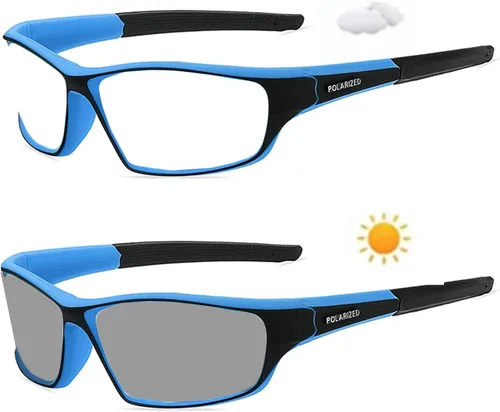 Miniatura 2 de Gafas de lectura de lente completa fotocromática al aire libre para hombres y mujeres cuadrados deportes conducción transición gafas de sol lectores