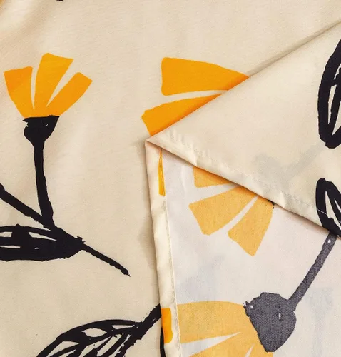 Miniatura 9 de DaDalogy Bedding - Juego de cama floral de 9 piezas en una bolsa, juego de sábanas bajeras y encimeras con funda de almohada y cenefa de cortina