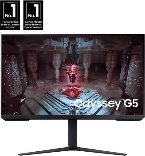 Miniatura 2 de Samsung Odyssey G51C QHD FreeSync - Monitor de juegos LED de 32 pulgadas con HDR10, negro, frecuencia de actualización de 165 Hz, tiempo