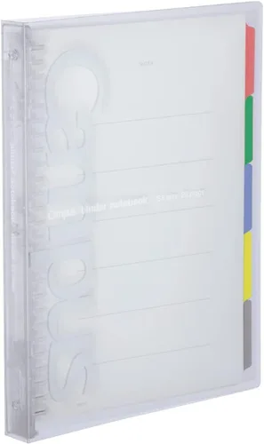 Miniatura 9 de Carpeta deslizante Kokuyo Campus con 5 separadores de pestañas, tipo medio, B5, 26 agujeros, hasta 100 hojas, azul, importado de Japón (RU-P333NB)