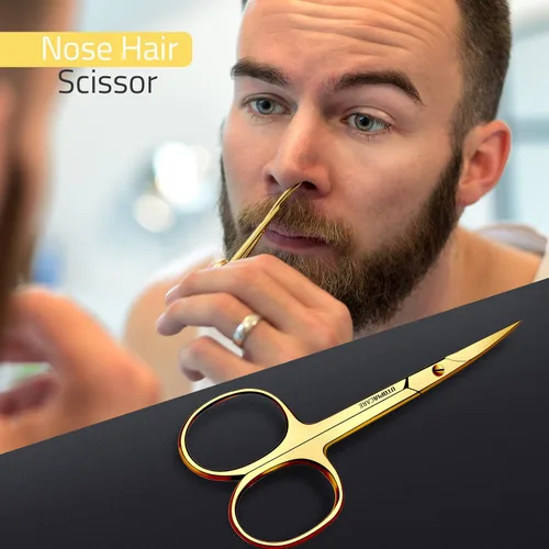 Miniatura 5 de Utopia Care Tijeras para cejas, tijeras pequeñas profesionales de acero inoxidable para hombres y mujeres, tijeras para el pelo de la nariz
