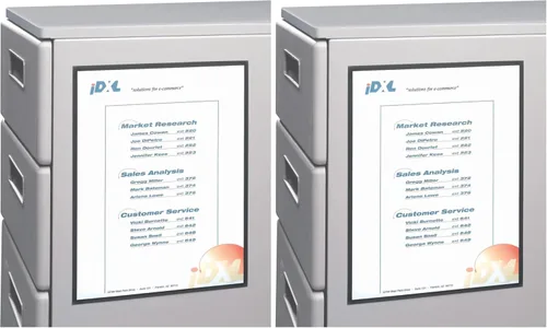 Miniatura 5 de C-Line Protectores magnéticos para cubículos para superficies de metal y pizarra, transparentes, 8.5 x 11 pulgadas, 2 por paquete (37911)