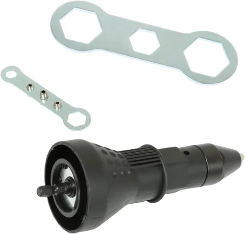Miniatura 7 de Adaptador de pistola de tuerca de remache eléctrico, adaptador de pistola de tuerca remachadora, adaptador de taladro de remachado inalámbrico