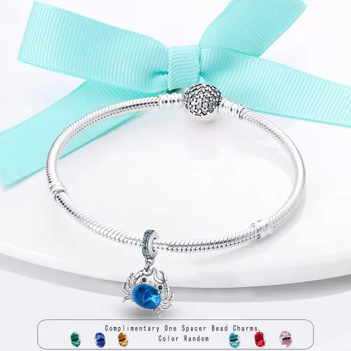 Miniatura 33 de LNQOBU Happy Life - Colgante para pulseras de abalorios, plata de ley 925 para mujer (con un espaciador de cuentas)