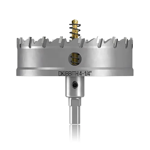 Miniatura 50 de TCT Juego de sierra perforadora, 2 paquetes de cortadores de agujeros con punta de carburo de tungsteno de 1-3/4" (45mm) resistentes para acero