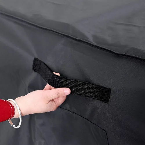 Miniatura 4 de Tempera - Funda redonda para muebles de patio - Funda para mesa al aire libre y juego de sofá seccional - Resistente al desgarro, anti-UV e Gris