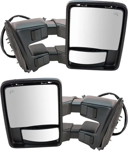 Miniatura 63 de Trail Ridge Juego de espejos de remolque de 2 piezas para el lado del conductor y del pasajero compatible con Ford F-150 FO1320479 FO1321479