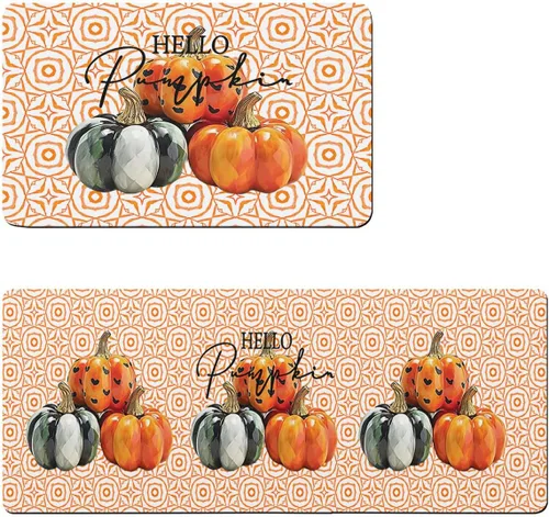 Miniatura 6 de Geometry Pumpkins - Tapete de baño para bañera, antideslizante, de secado rápido y absorbente, de tierra de diatomeas, para ducha, fregadero