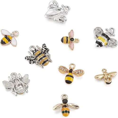 Miniatura 7 de FASHEWELRY Colgantes colgantes de abeja esmaltada de aleación