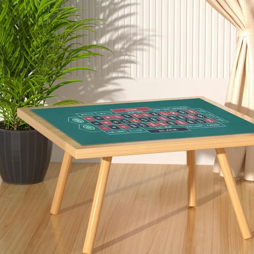 Miniatura 5 de MERRYHAPY Double-Sided Waterproof Poker Table Mat with Felt Surface Foldable Portable Game Pad for Family Gatherings Theme Parties Poker Night and