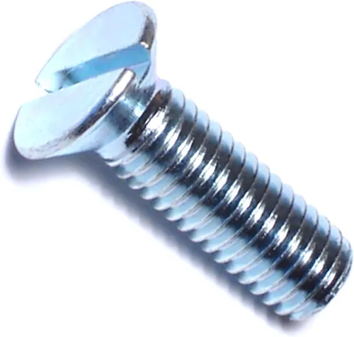 Miniatura 7 de Hard-to-Find Fastener 014973271565 Tornillos de máquina planos ranurados, 0.118 in-0.020 x 0.394 in, pieza-25