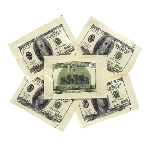 Miniatura 5 de Dinero Mentas – 100 Pack, 2 Mentas por pack – Sabor a hierbabuena, envuelta individualmente