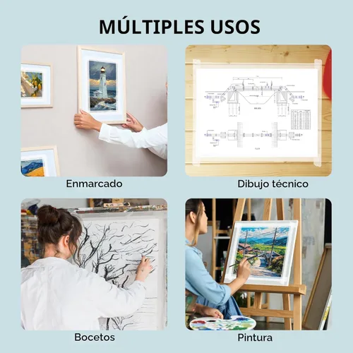 Miniatura 7 de JusArt Cinta de Artista para Papel de Acuarela, 1 Pulgada de Ancho 200 Pies de Largo, Cinta de Arte Blanca para Enmascarar, Enmarcar y Pintar, Sin