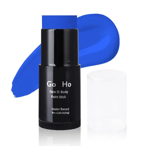 Miniatura 9 de Go Ho Amazon - Barra de pintura facial verde a base de agua, lavable, no tóxica, cobertura completa, pintura corporal en crema para disfraces