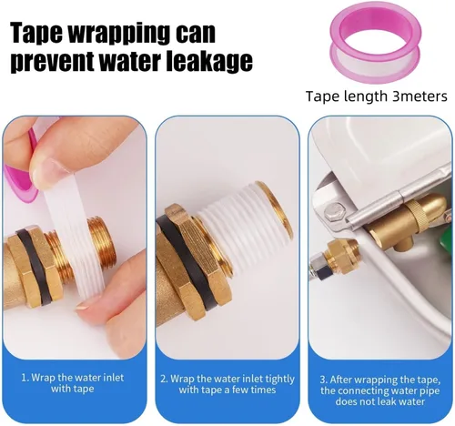 Miniatura 5 de 1/2" 3/4" Copper Water Float Valve With 3 Meters Tape DN15/DN20 Brass Level Control Ball(DN15 And Tape)