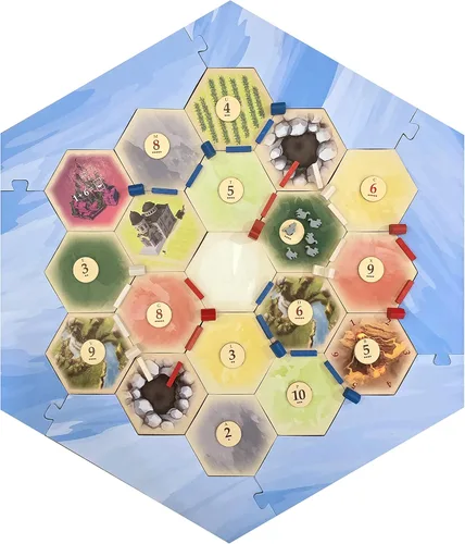 Miniatura 2 de Gold River Hex Scenario - Piezas de juego compatibles con las expansiones de Catan, Seafarers y Catan de Catan (3 hexagonales)