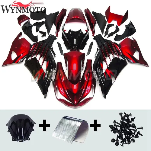 Miniatura 2 de Kit completo de carenado de motocicleta de plástico ABS apto para Kawasaki ZX14R NINJA 2012-2019 ZX-14R 13 14 15 16 17 18 Kit de carrocería de molde