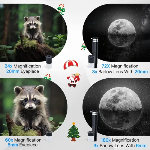 Miniatura 3 de Telescopio para adultos Astronomía 2.756 in Apertura 11.811 in Longitud focal Telescopio astronómico portátil para principiantes mayores de 8 años