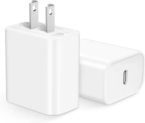 Bloque de cargador para iPhone 17, bloque de cargador USB C de 20 W, cargador de pared tipo C para iPhone 17/17 Air/17 Pro/17 Pro Max, 16 15 14 13