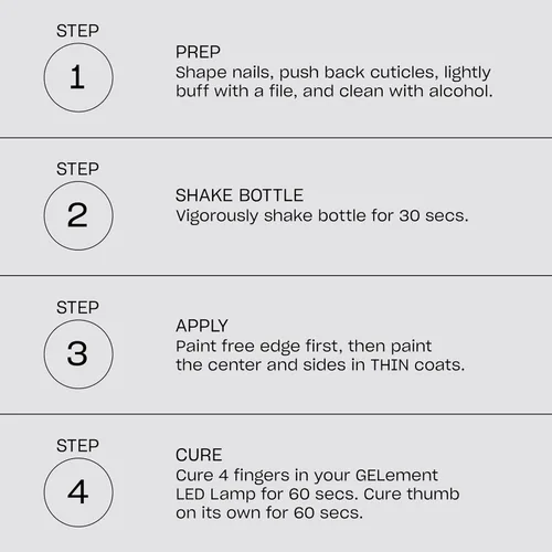 Miniatura 4 de OPI GELement LED Cure Gel Nail Polish System DIY Salon Quality Assorted Colors, Base & Top Coat LED Curing Lamp Starter Kit + Prep Supplies