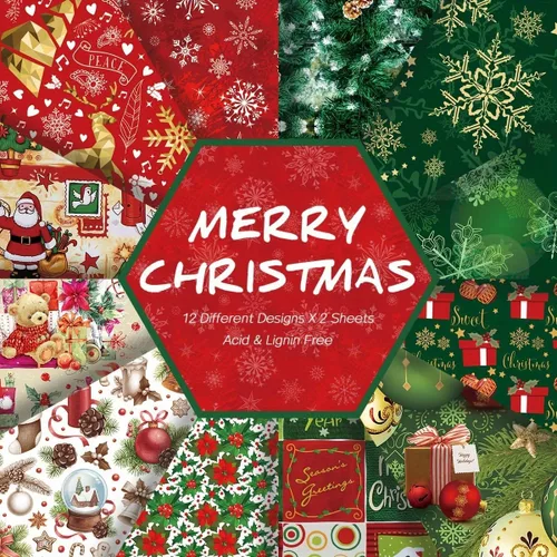 Álbum de recortes vintage con temática de Papá Noel, álbum de recortes, cuenta manual, papel para hacer tarjetas de felicitación, papel para