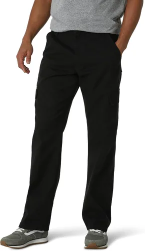 Wrangler Authentics Pantalón tipo cargo, de sarga, con corte holgado, para hombre