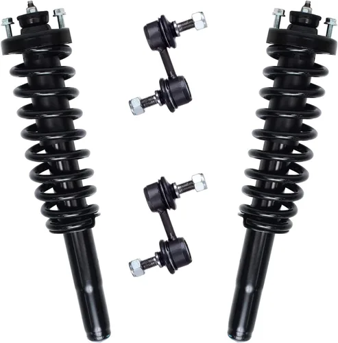 Miniatura 54 de Detroit Axle - Kit de puntales delanteros para Jeep Grand Cherokee 2005-2010 2006-2010 Commander 2007 2008 2009, 2 montajes rápidos de 2 barras